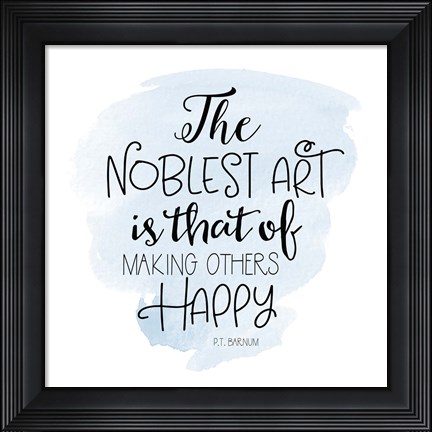 Framed Noblest Art III Print
