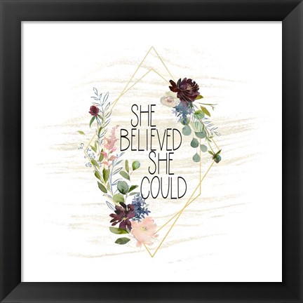 Framed She Believed She Could Print