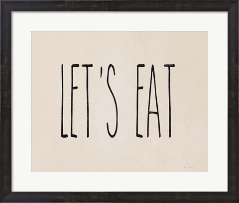 Framed Let&#39;s Eat Print