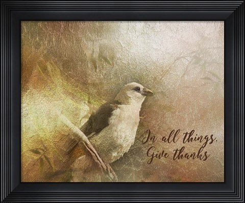 Framed Give Thanks Print