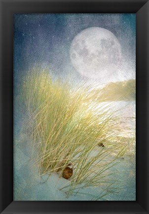 Framed Moonlight Beach Print