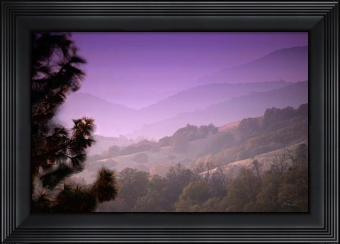 Framed Misty Valley Print