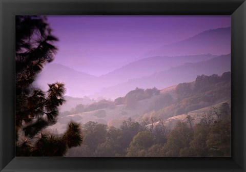 Framed Misty Valley Print