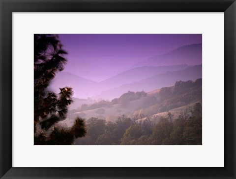 Framed Misty Valley Print