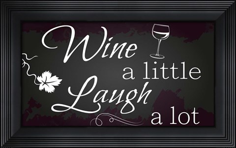 Framed Wine a Little Print