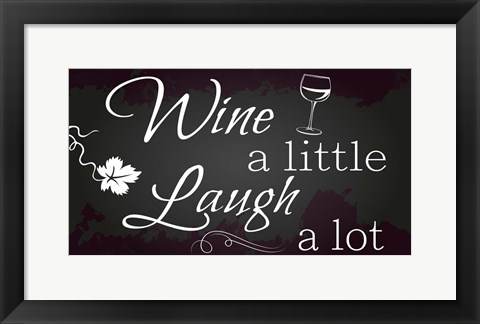 Framed Wine a Little Print