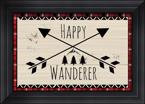 Framed Happy Wanderer Print