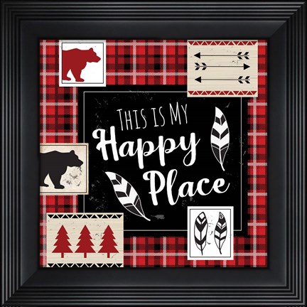Framed You Are My Happy Place Print