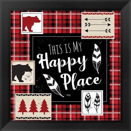 Framed You Are My Happy Place Print