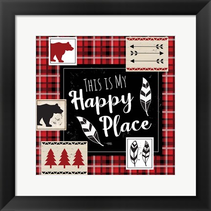 Framed You Are My Happy Place Print