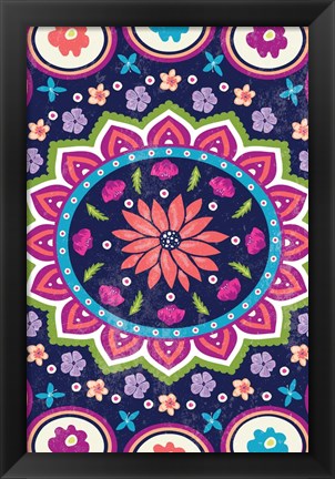 Framed Floral I Print