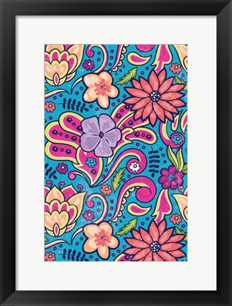 Framed Floral III Print