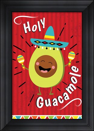 Framed Holy Guacamole Print