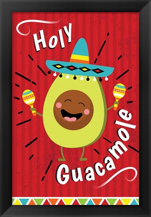 Framed Holy Guacamole Print