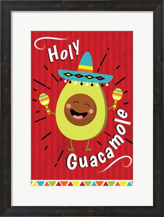 Framed Holy Guacamole Print