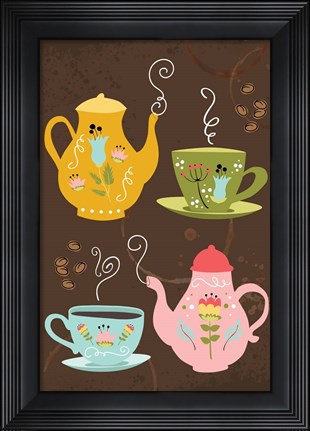 Framed I Love You a Latte Art Print