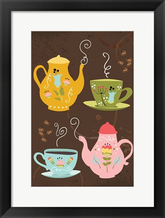 Framed I Love You a Latte Art Print