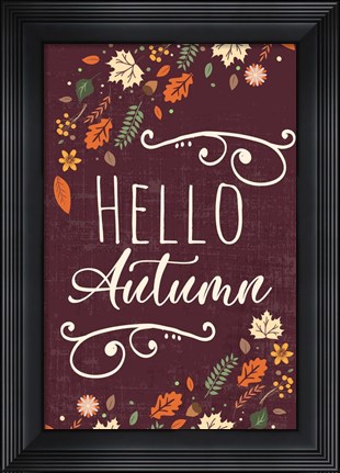 Framed Autumn Vibes Art I Print