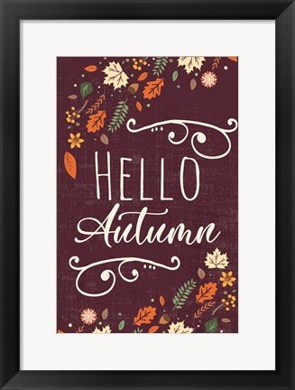 Framed Autumn Vibes Art I Print