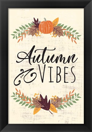 Framed Autumn Vibes Art II Print