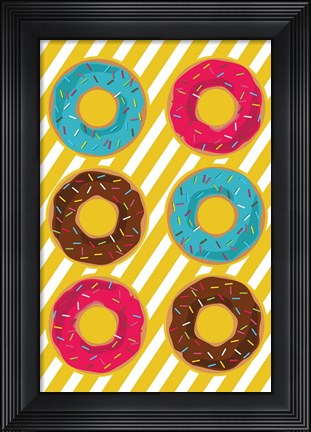 Framed Donuts Print