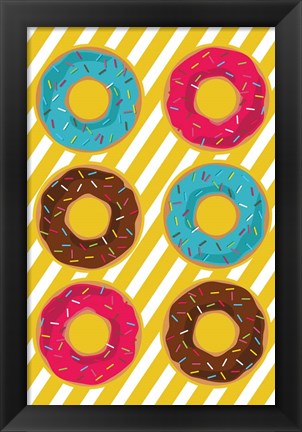 Framed Donuts Print