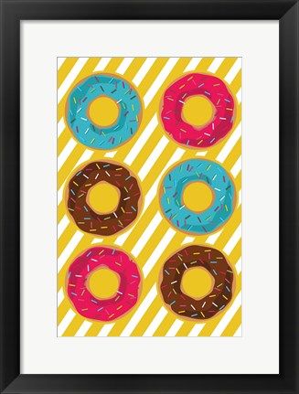 Framed Donuts Print