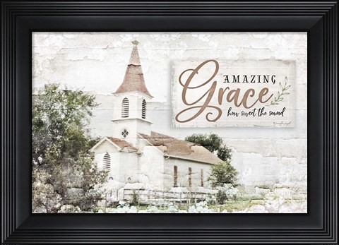 Framed Amazing Grace Print