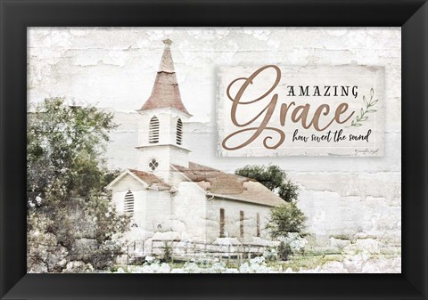 Framed Amazing Grace Print