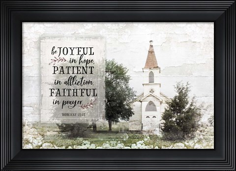 Framed Be Joyful Print
