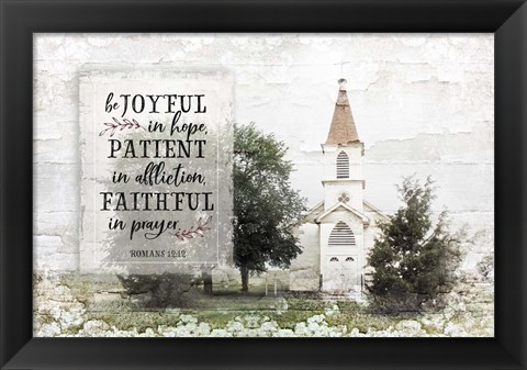 Framed Be Joyful Print