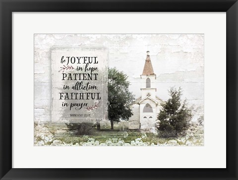 Framed Be Joyful Print