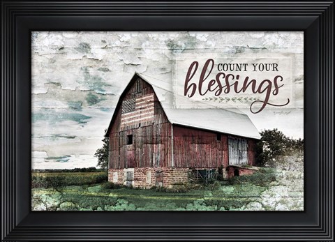 Framed Count Your Blessings Print