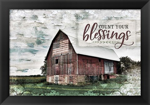 Framed Count Your Blessings Print