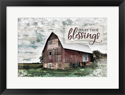 Framed Count Your Blessings Print