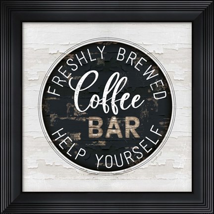 Framed Coffee Bar Print