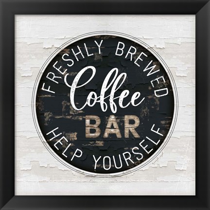 Framed Coffee Bar Print