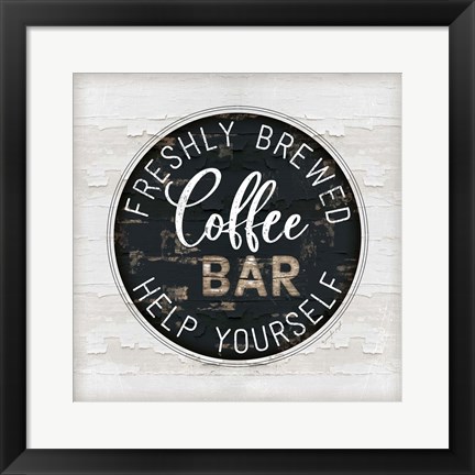 Framed Coffee Bar Print