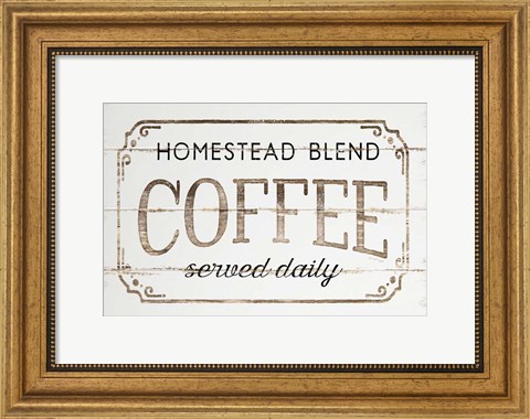Framed Homestead Coffee Print