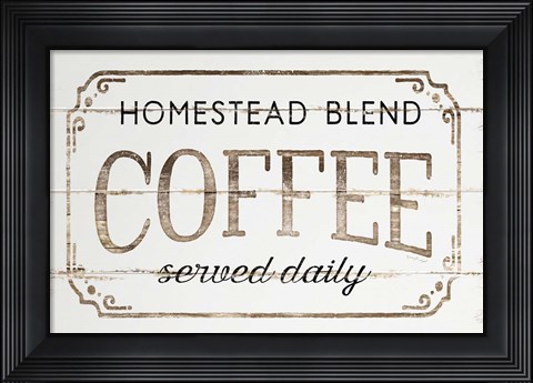 Framed Homestead Coffee Print