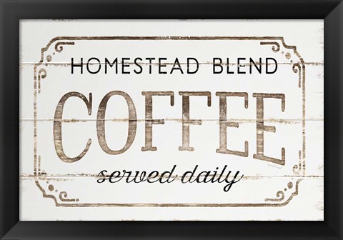 Framed Homestead Coffee Print