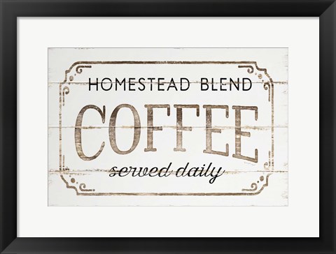 Framed Homestead Coffee Print