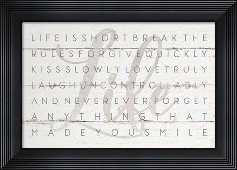 Framed Life Is Print