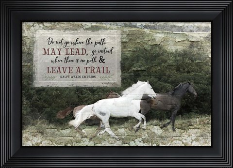 Framed Leave a Trail Print