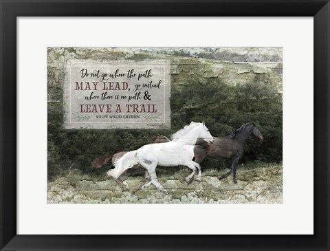 Framed Leave a Trail Print