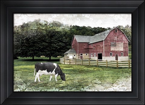 Framed Cow Print