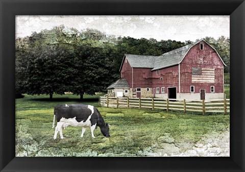 Framed Cow Print