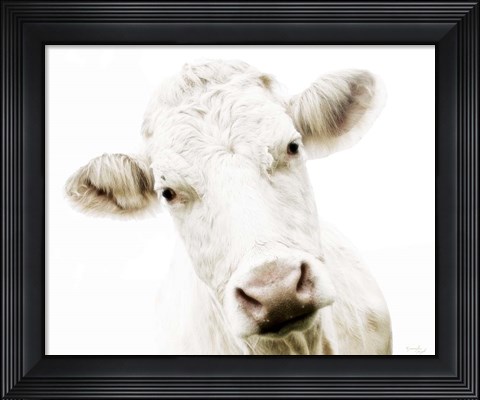 Framed Cow V Print