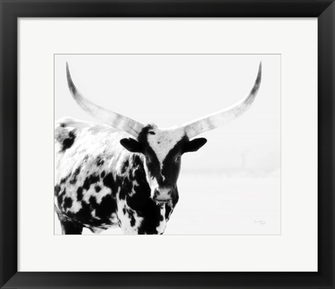 Framed Longhorn II Print