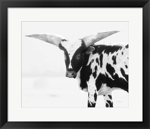 Framed Longhorn III Print